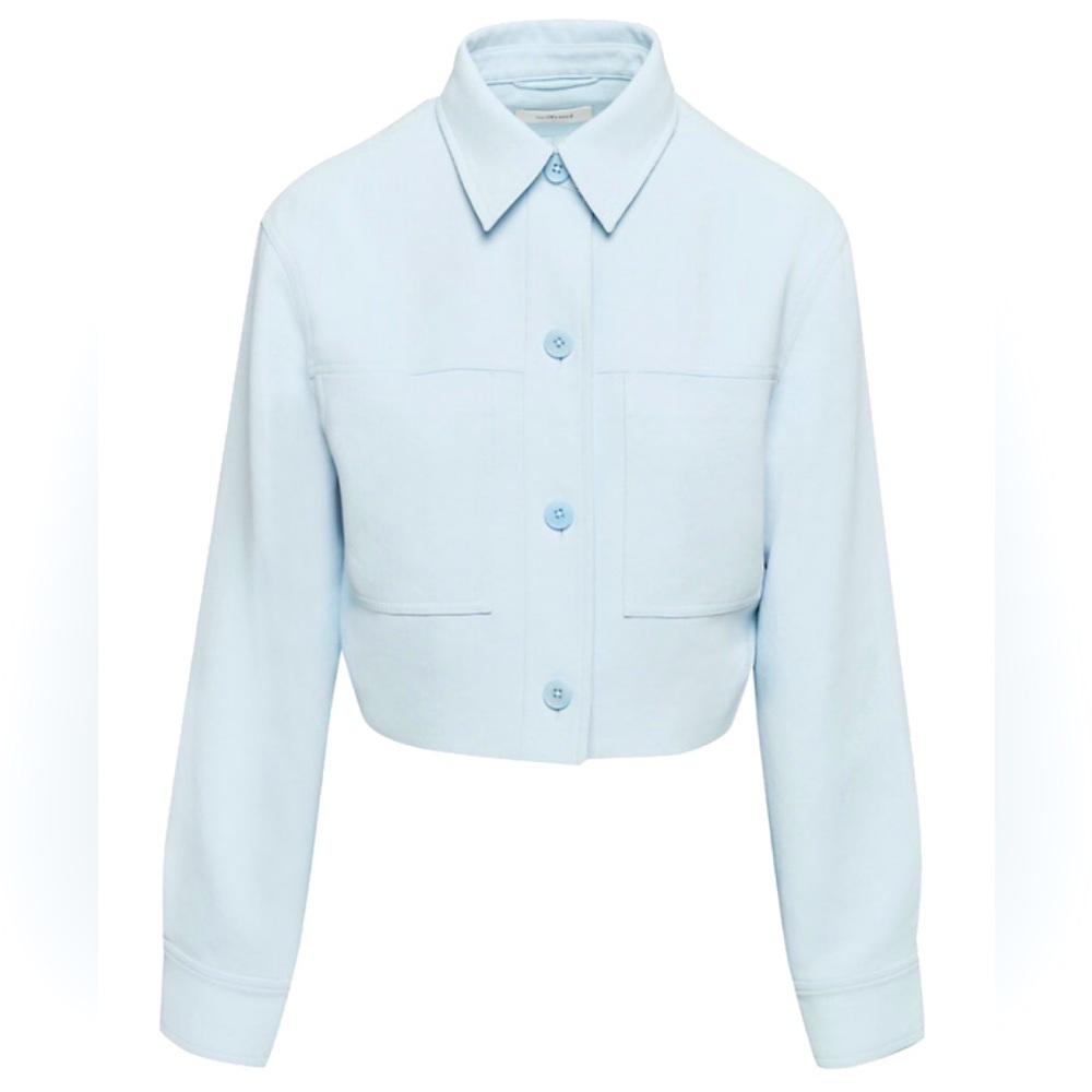 Aritzia Wilfred Little Cropped Jacket in Heat Wave Blue in Size